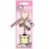 Llavero Pompompurin Hello Kitty con anilla de corazón
