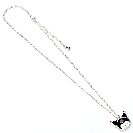 Colgante de Kuromi de Hello Kitty con cadena sobre tarjeta rosa - 3