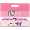 Pulsera morada de Kuromi con cuentas mate y charm esmaltado