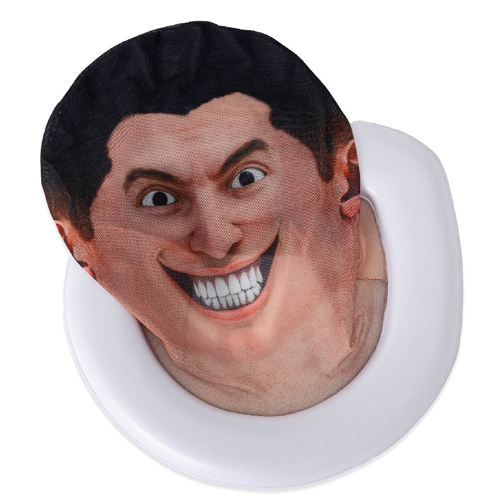 Máscara Skibidi Toilet con rostro humano y sonrisa dentada - 2