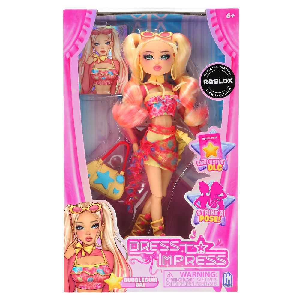 Muñeca Bubble Gum Gal de PHATMOJO con look colorido Dress to Impress