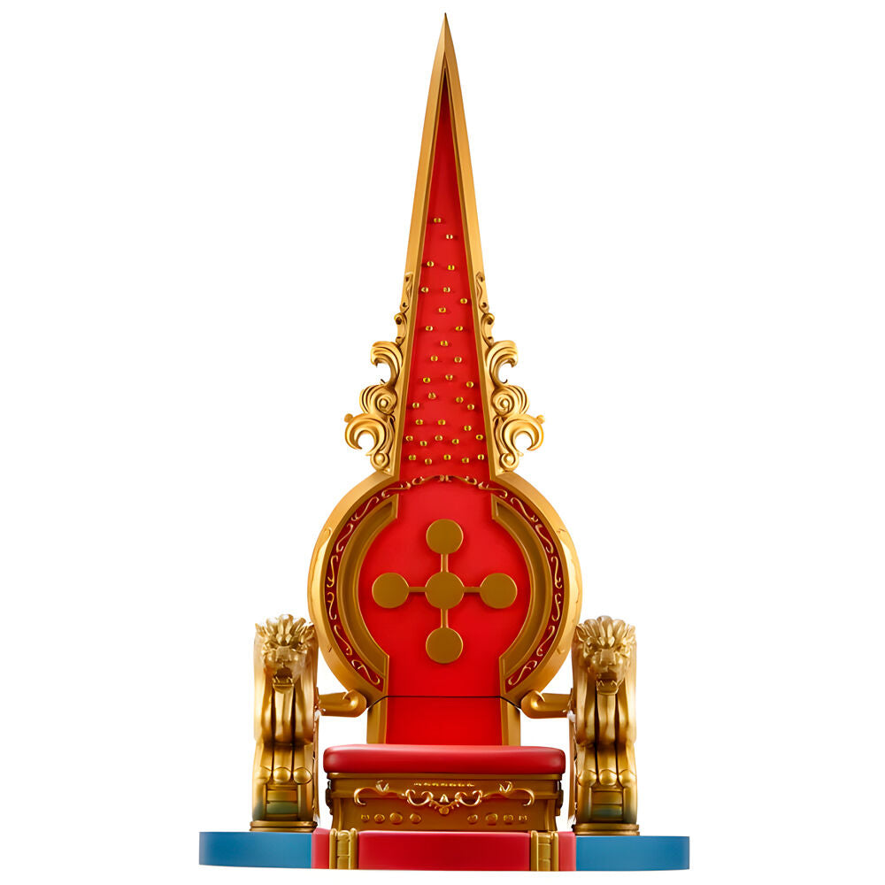 Figura Ichibansho Empty Throne de One Piece en rojo y dorado