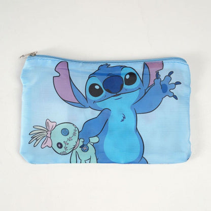 Neceser azul de Stitch Disney con cierre de cremallera - 4