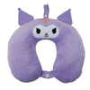 Cojín de viaje morado con diseño de Kuromi