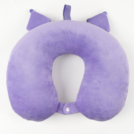 Cojín de viaje morado con diseño de Kuromi - 2