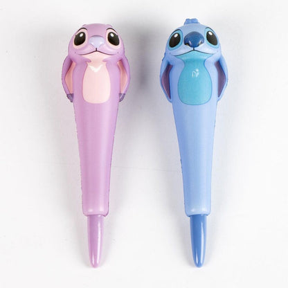 Blíster con dos bolígrafos squishy Disney Stitch, uno azul y otro rosa - 3