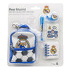 Set de papelería Real Madrid con mini mochila, libreta, bolígrafo, pegatinas y cinta washi