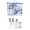 Set de cuidado personal Stitch Disney con recipientes y bolsa transparente