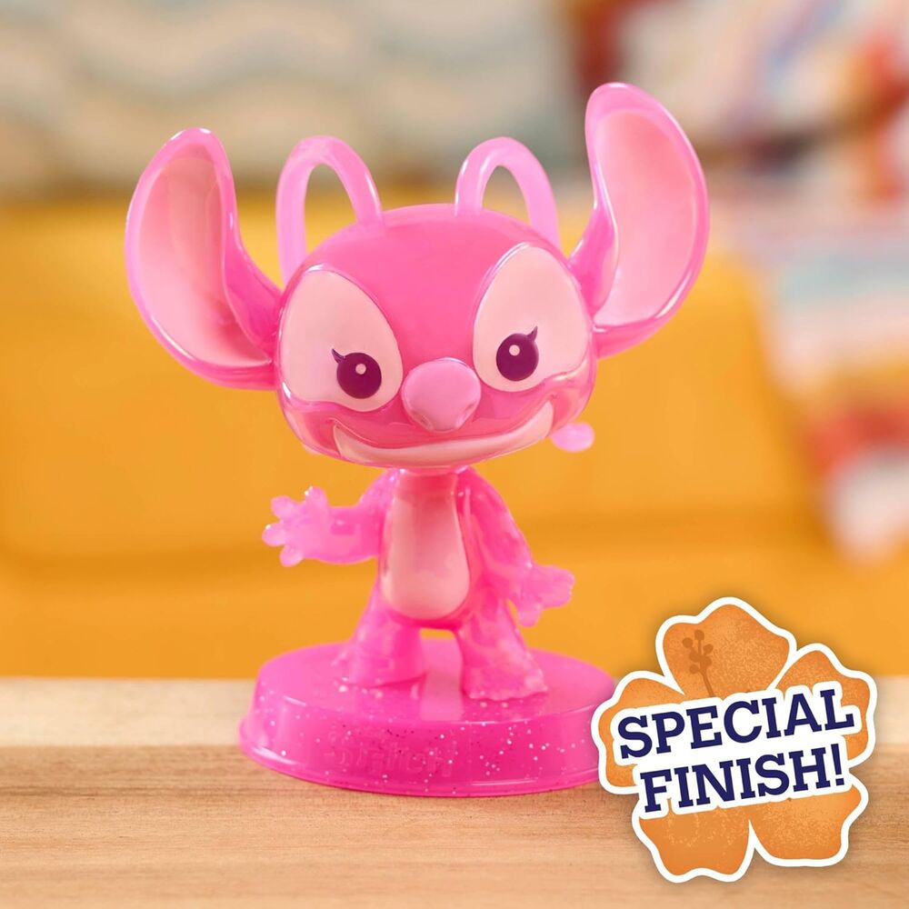 Figura rosa de Ángel de Disney Stitch con cabeza móvil - 5