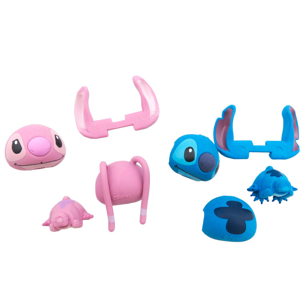 Cápsula Puzzle Palz Stitch Disney con dos gomas de borrar 3D - 2