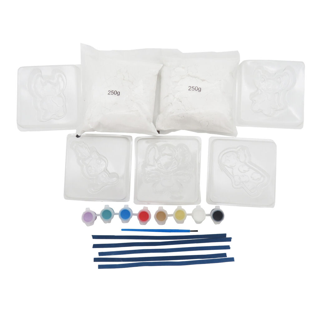 Set de escayola para moldear y pintar figuras de Stitch Disney - 3