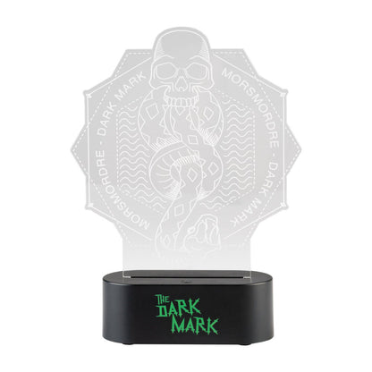 Lámpara LED Harry Potter con calavera iluminada en verde - 2