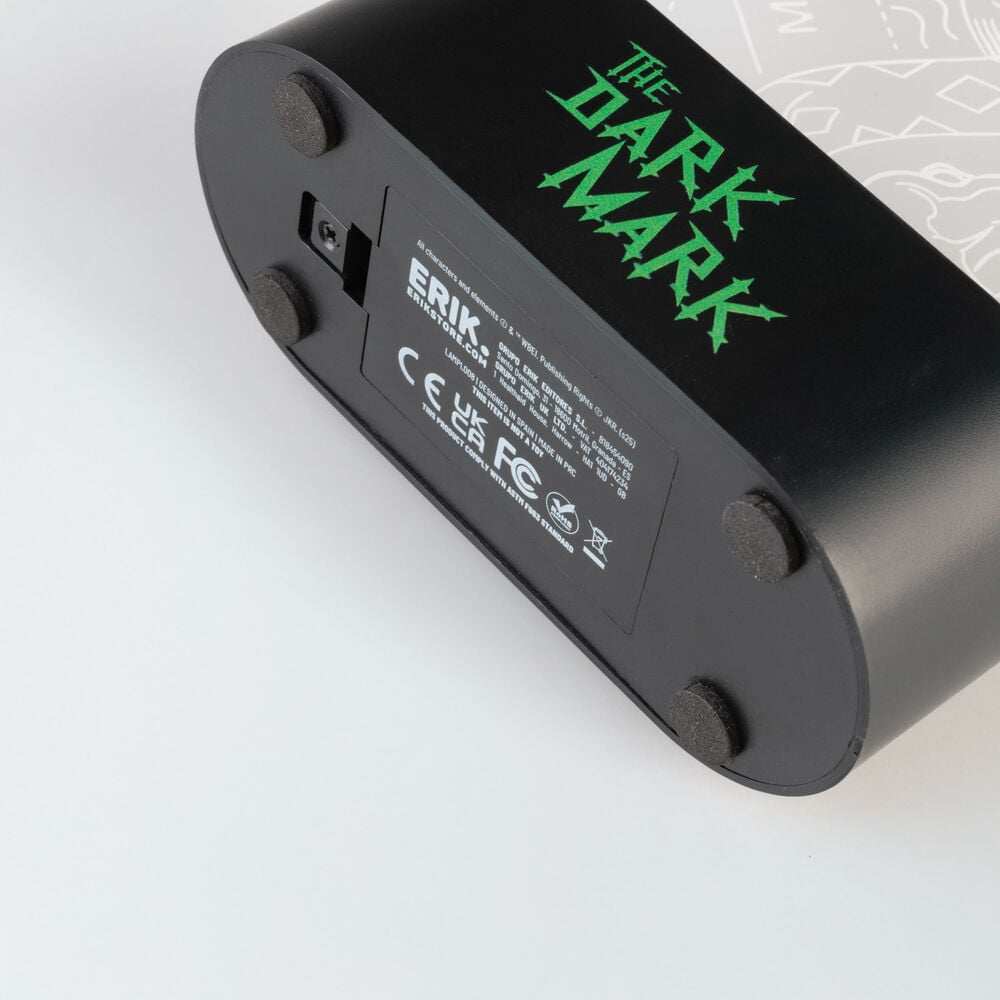 Lámpara LED Harry Potter con calavera iluminada en verde - 6