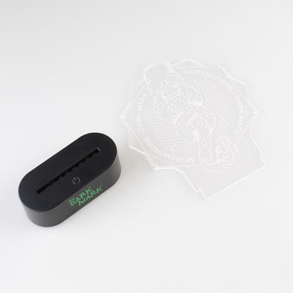 Lámpara LED Harry Potter con calavera iluminada en verde - 8