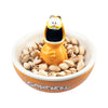 Bowl para snacks Garfield con figura 3D y tapa para cáscaras