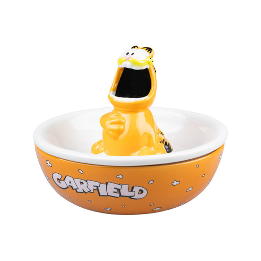 Bowl para snacks Garfield con figura 3D y tapa para cáscaras - 2