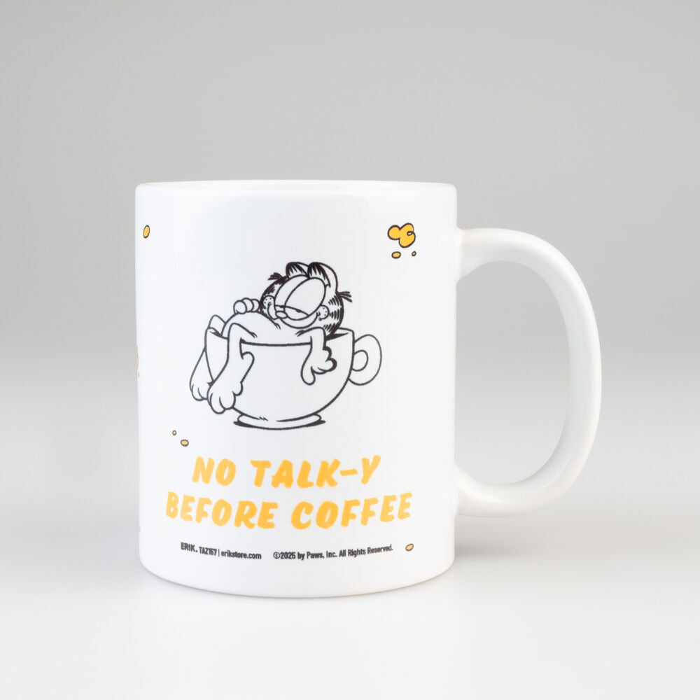 Taza de cerámica Garfield de 350 ml con diseño de café - 3