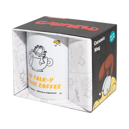 Taza de cerámica Garfield de 350 ml con diseño de café
