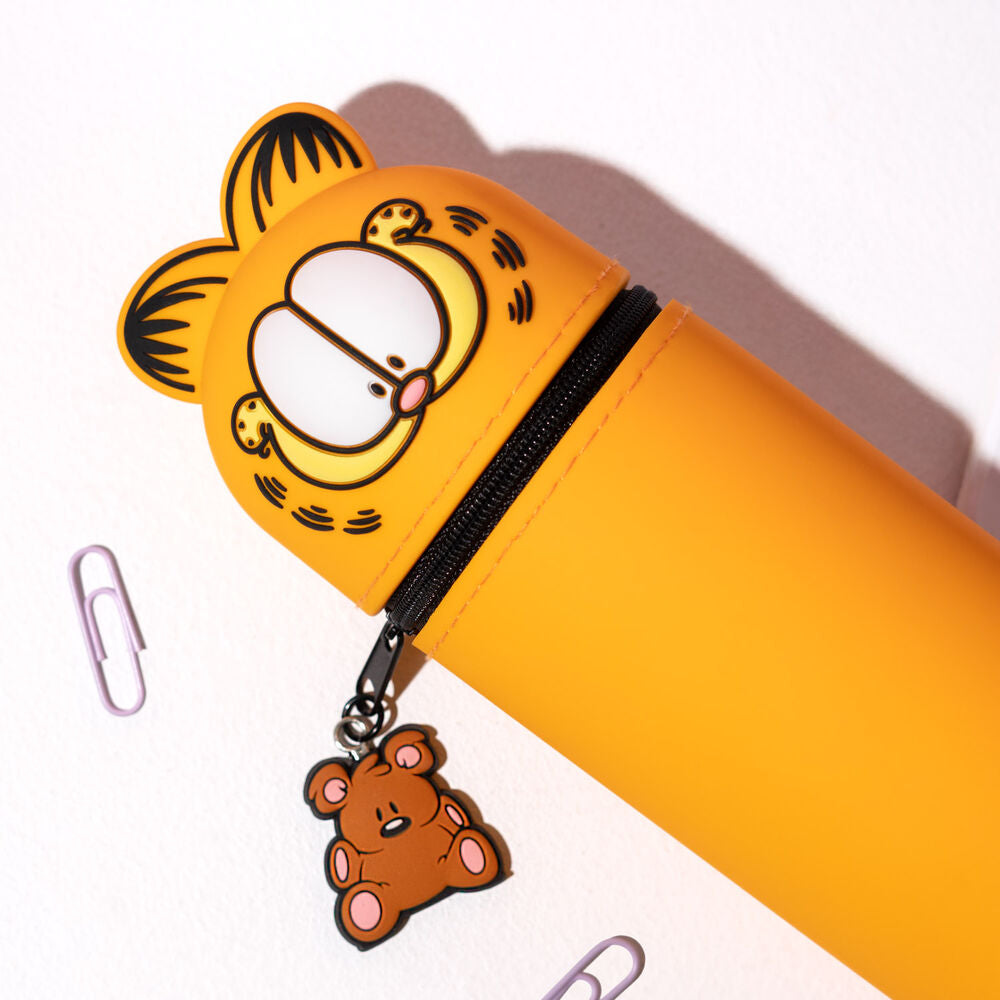 Portatodo 3D naranja de Garfield con cremallera - 7