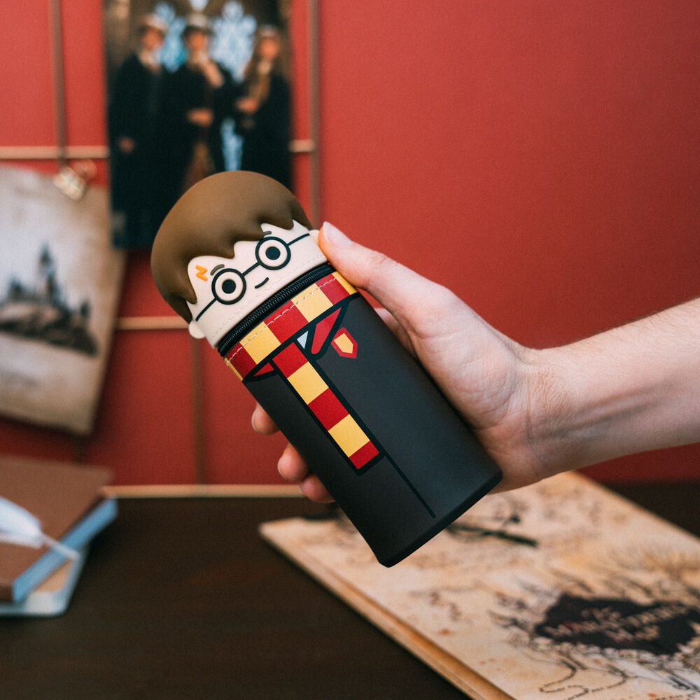 Portatodo 3D de Harry Potter con gafas y bufanda roja y amarilla - 6