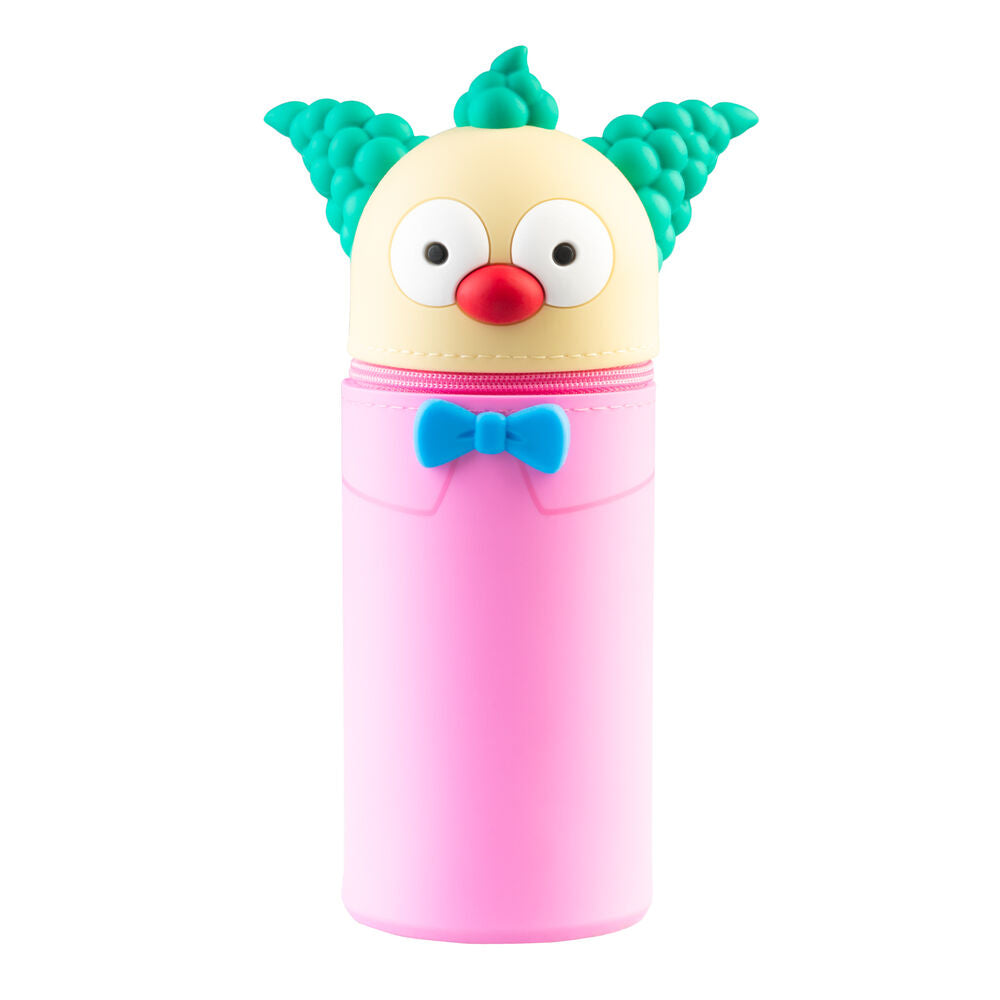 Portatodo 3D de Krusty El Payaso de Los Simpson en color rosa
