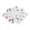 Pack de cuatro hojas de pegatinas reutilizables del Real Madrid