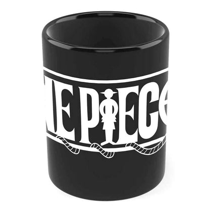 Portalápices negro de cerámica One Piece con calavera y sombrero de paja - 2