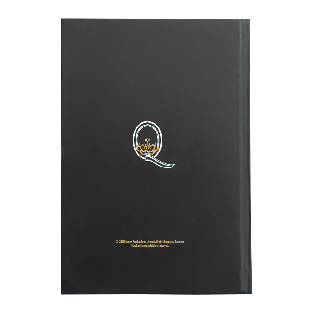 Cuaderno A5 Queen ERIK negro con tapa dura y emblema - 4