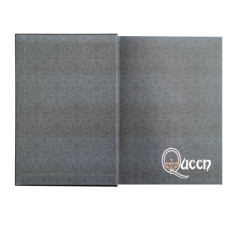 Cuaderno A5 Queen ERIK negro con tapa dura y emblema - 2