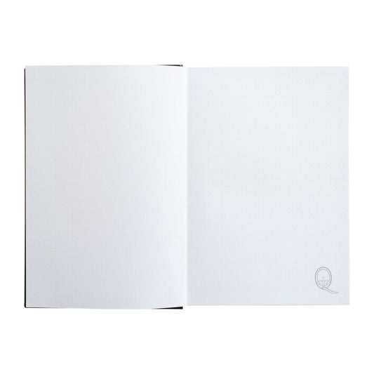 Cuaderno A5 Queen ERIK negro con tapa dura y emblema - 3