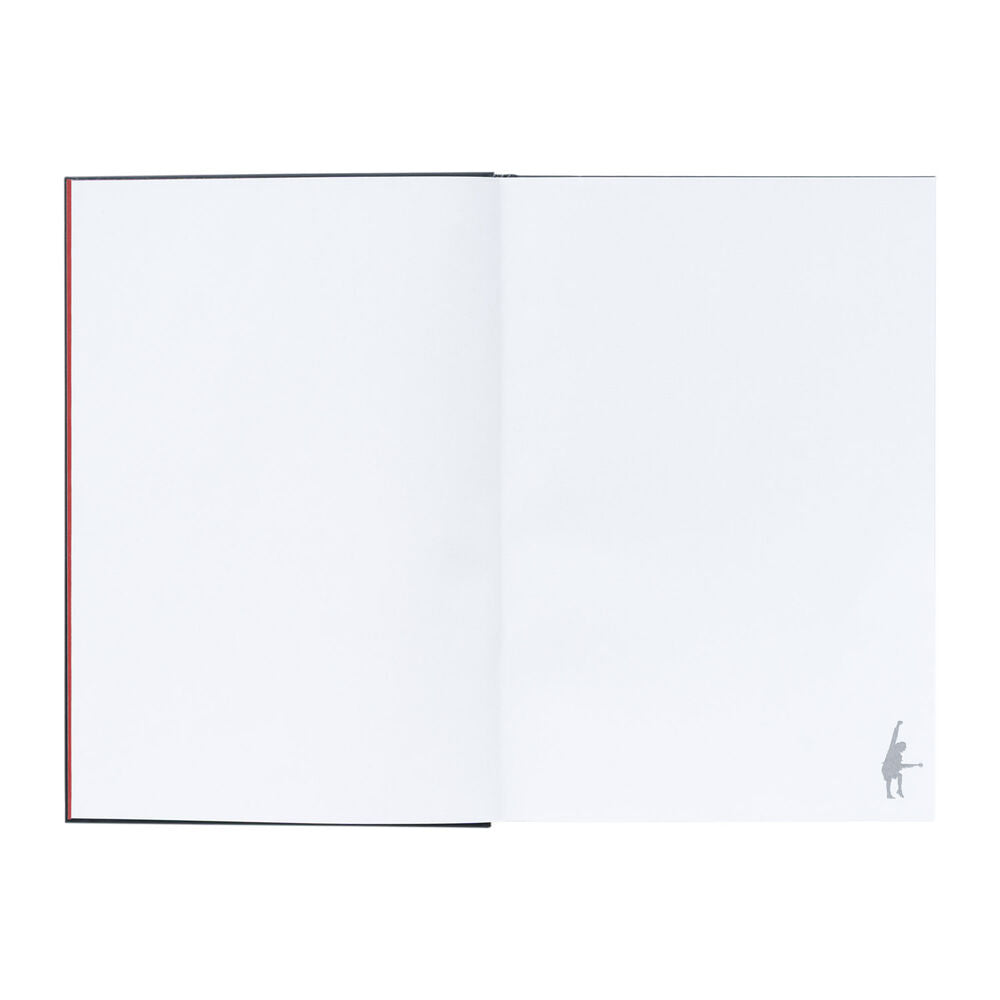 Cuaderno A5 AC/DC negro con logotipo rojo y amarillo - 2