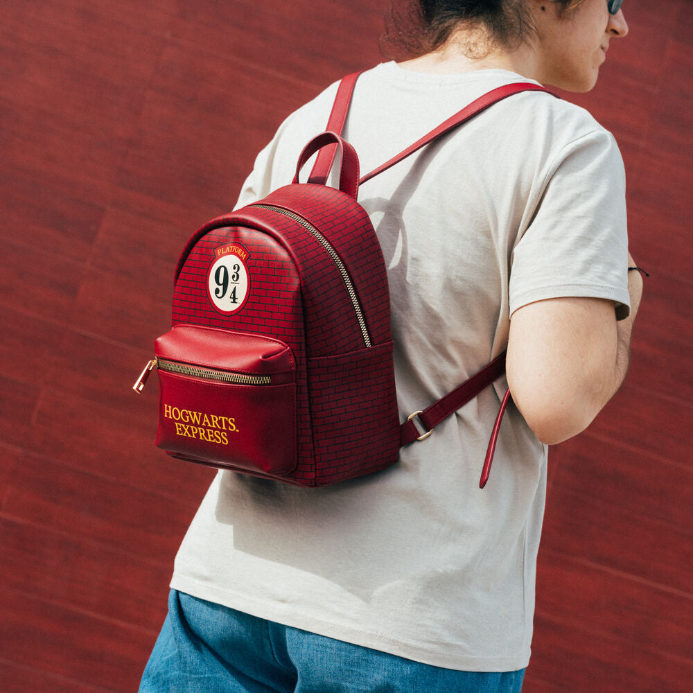 Mochila burdeos Harry Potter Plataforma 9 3/4 Hogwarts Express - 4