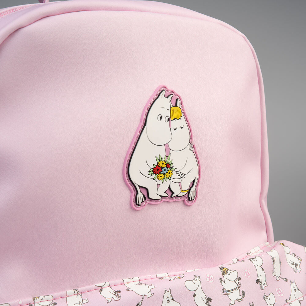 Mochila Moomin rosa ERIK con estampado de personajes - 3