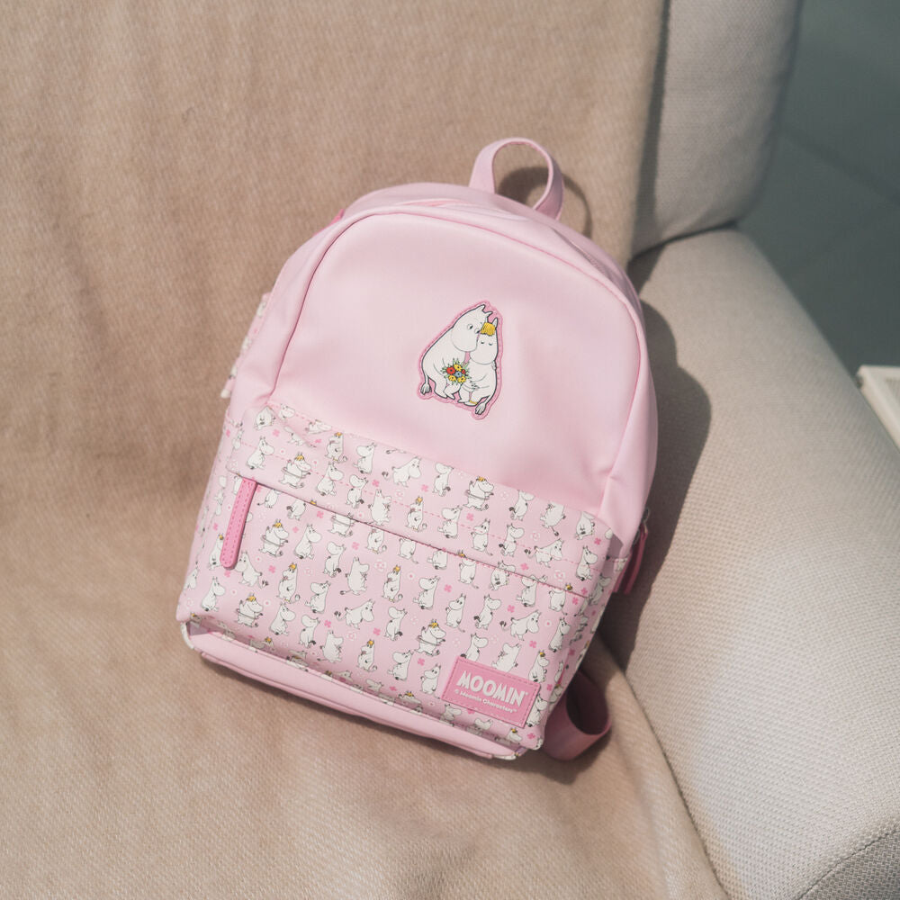 Mochila Moomin rosa ERIK con estampado de personajes - 9