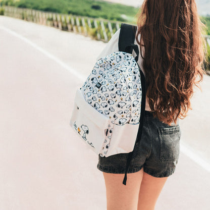 Mochila ERIK Lazy Days de Snoopy con estampado blanco y bolsillos - 6