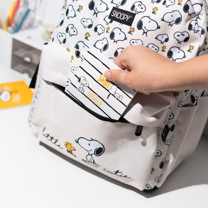 Mochila ERIK Lazy Days de Snoopy con estampado blanco y bolsillos - 7