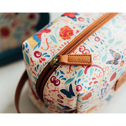 Neceser Viva la Vida de Frida Kahlo con estampado floral multicolor - 5