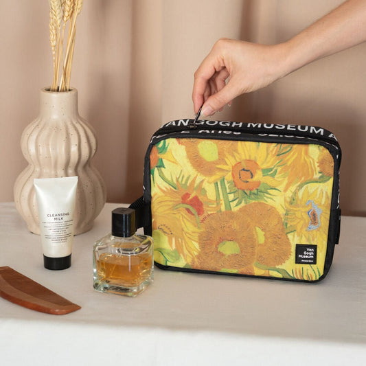Neceser Van Gogh Museum ERIK con diseño de girasoles y asa lateral - 4