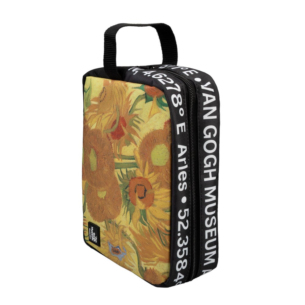Neceser Van Gogh Museum ERIK con diseño de girasoles y asa lateral - 2