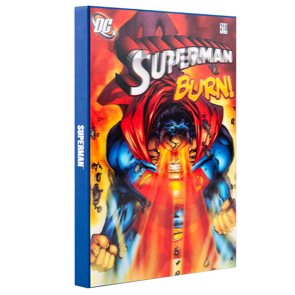 Cuaderno A5 Superman DC Comics con portada lenticular 3D