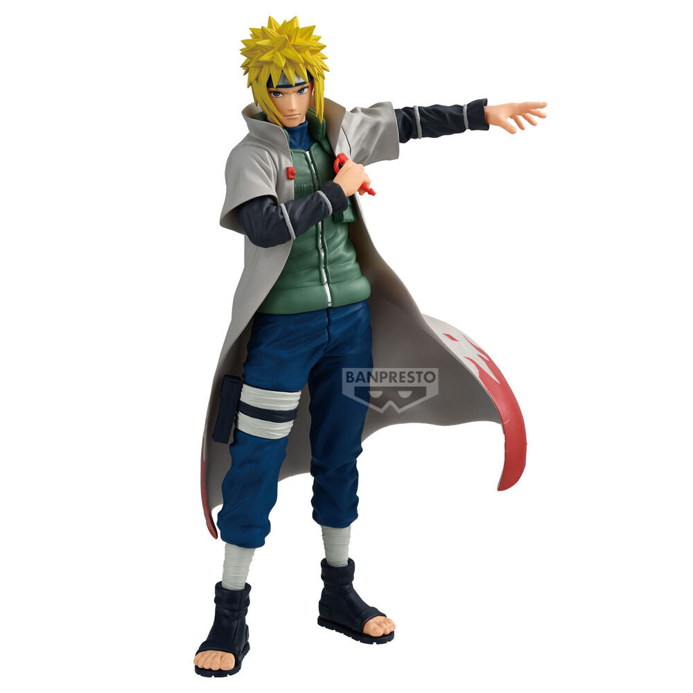 Figura de Minato Namikaze de Naruto Shippuden con capa abierta