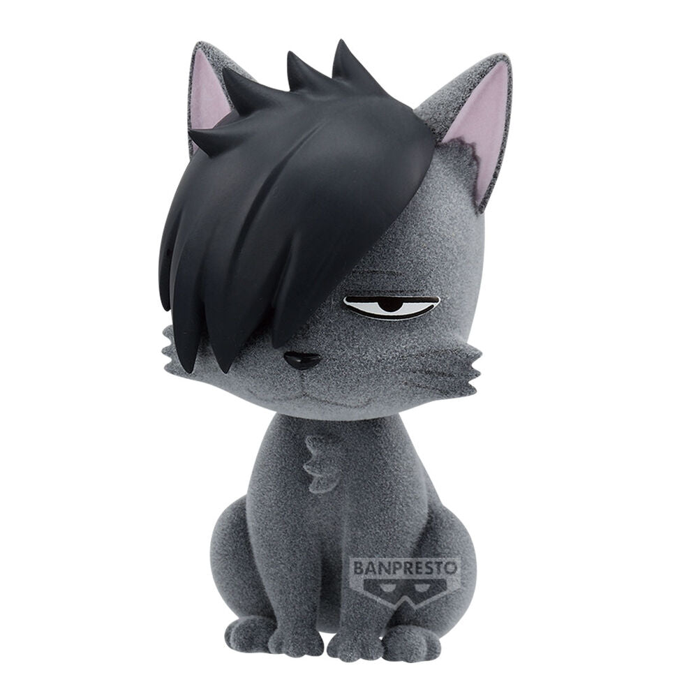 Figura Kurooneko Fluffy Puffy de Haikyu!! en gris y negro