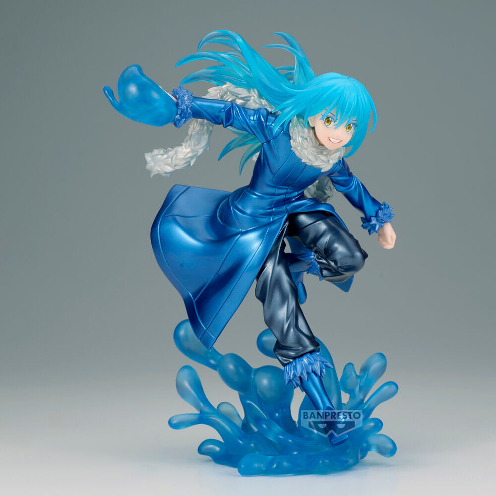 Figura Banpresto de Rimuru Tempest con pose dinámica y efecto de agua azul - 2