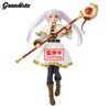 Figura Grandista de Frieren con bastón y atuendo blanco y dorado