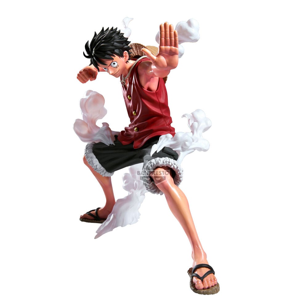 Figura de Monkey D. Luffy Maximatic Plus de One Piece en pose dinámica