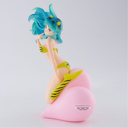 Figura de Lum de Urusei Yatsura con cabello turquesa y base rosa - 3