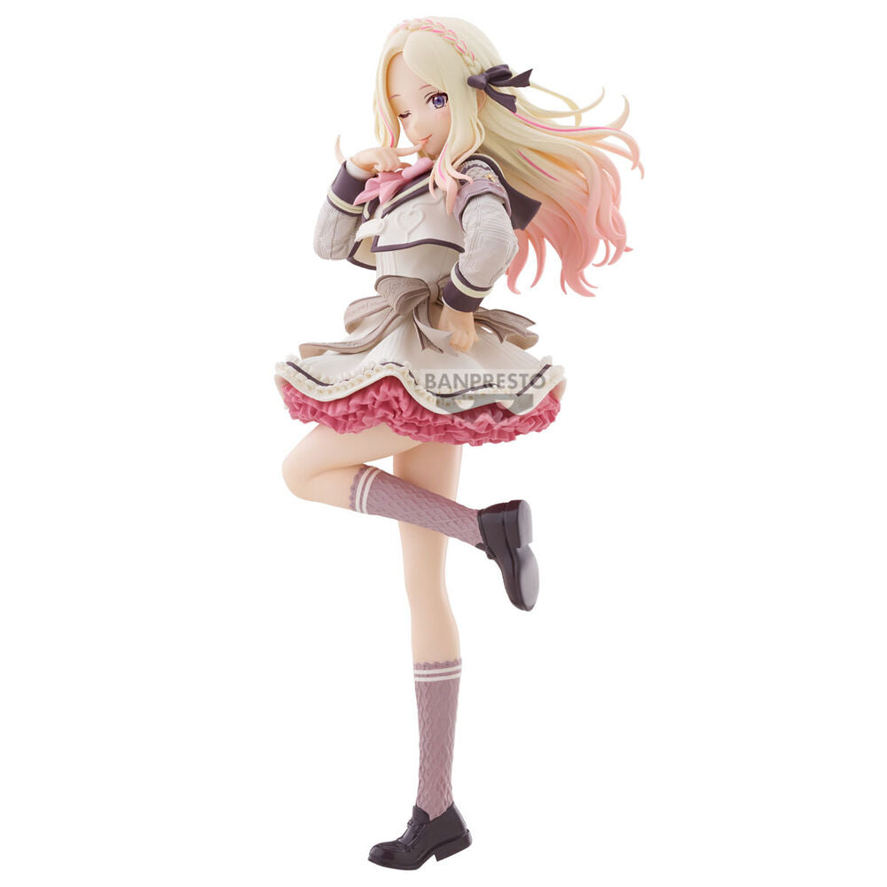 Figura Banpresto de Sena Jou con vestido de idol rosa y blanco - 2