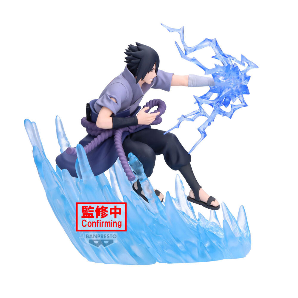 Figura de Sasuke Uchiha de Naruto Shippuden con efecto de energía azul - 2