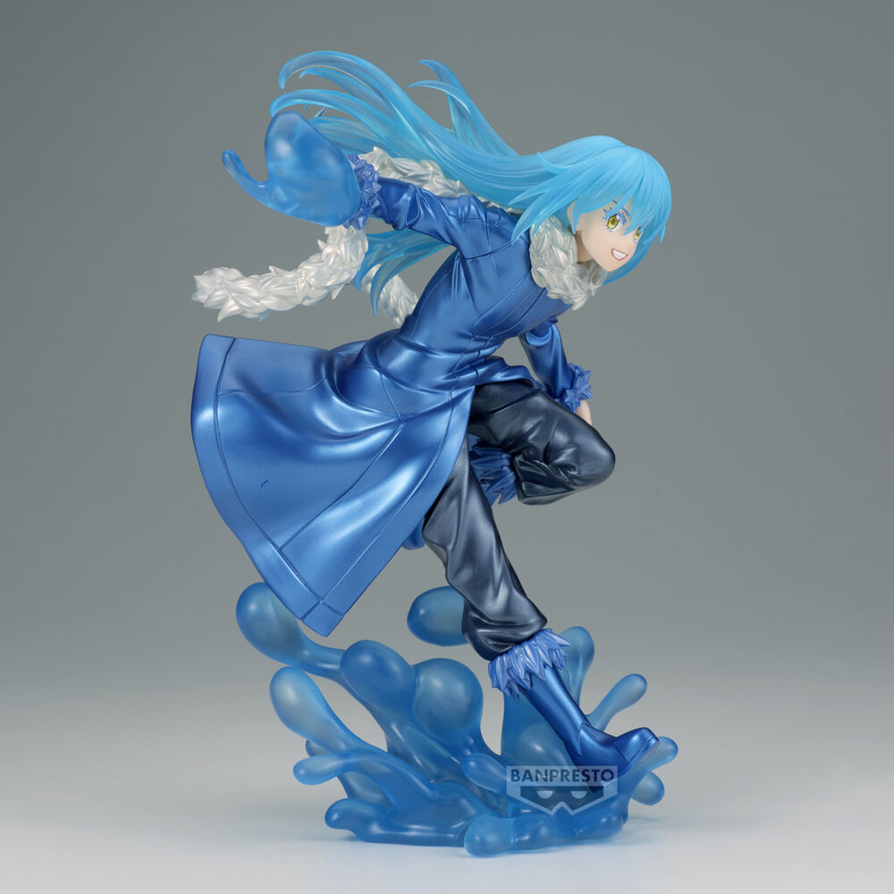 Figura Banpresto de Rimuru Tempest con pose dinámica y efecto de agua azul - 3