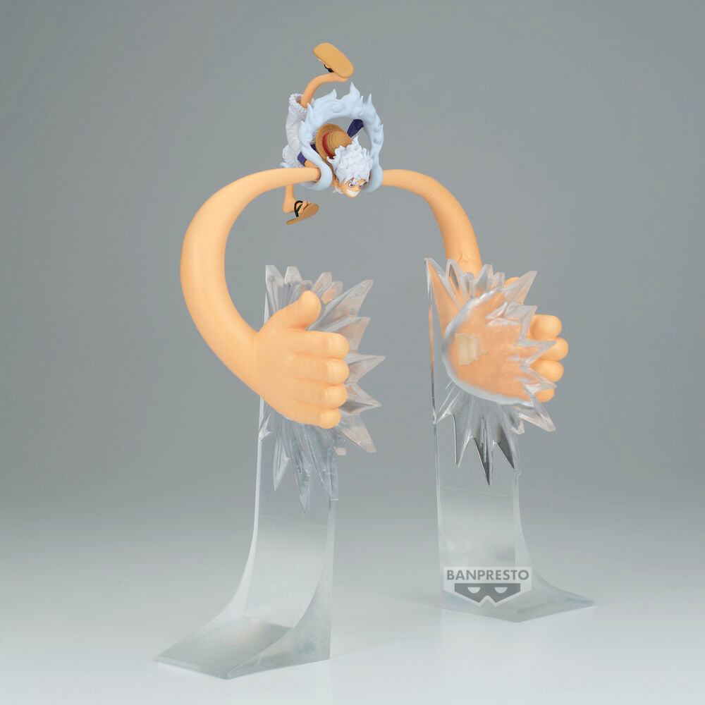 Figura de Monkey D. Luffy Gear 5 de One Piece con brazos extendidos - 3